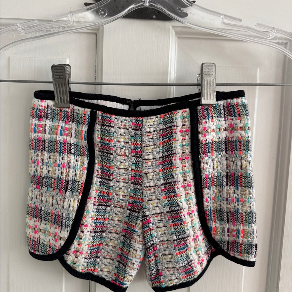 Stylish Multicolor Tweed Shorts